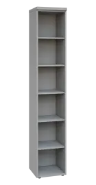 SIN 6 - 4N kancelářská skříň, nika, 2170x400x400, šedá